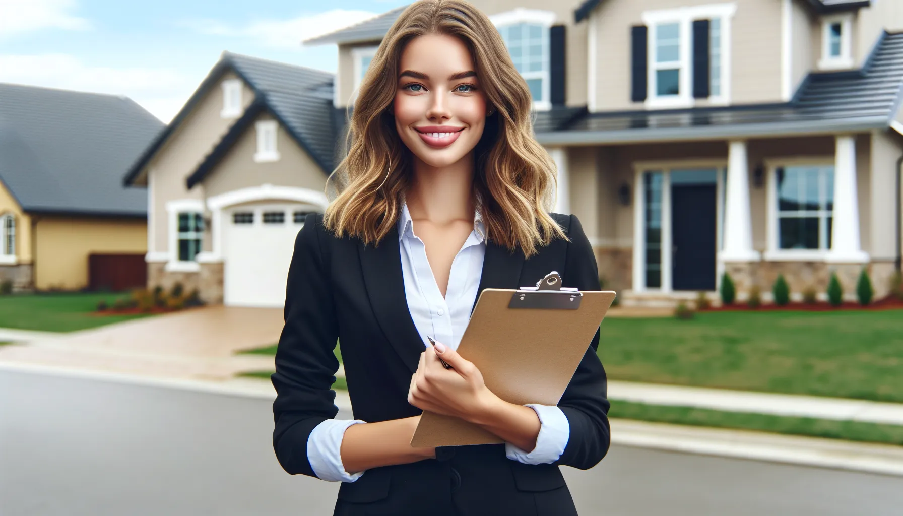 Girl real estate agent