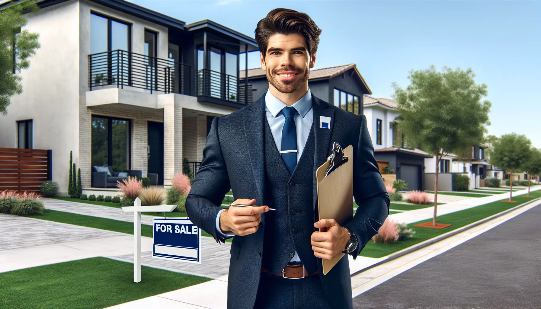 Man real estate agent